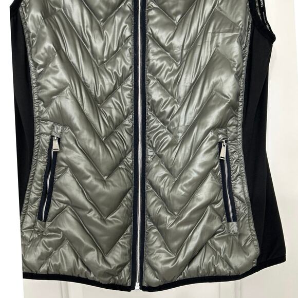 Calvin Klein Performance Gray Quilted Down Puffer Vest Large Outdoor Active - Picture 4 of 15